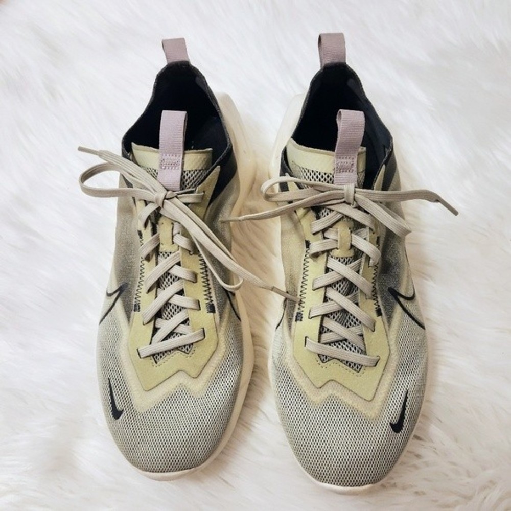 ❗️SOLD❗️Nike Vista Lite | Olive Aura Thunder Grey Mesh Upper Running Shoes - Picture 6 of 12
